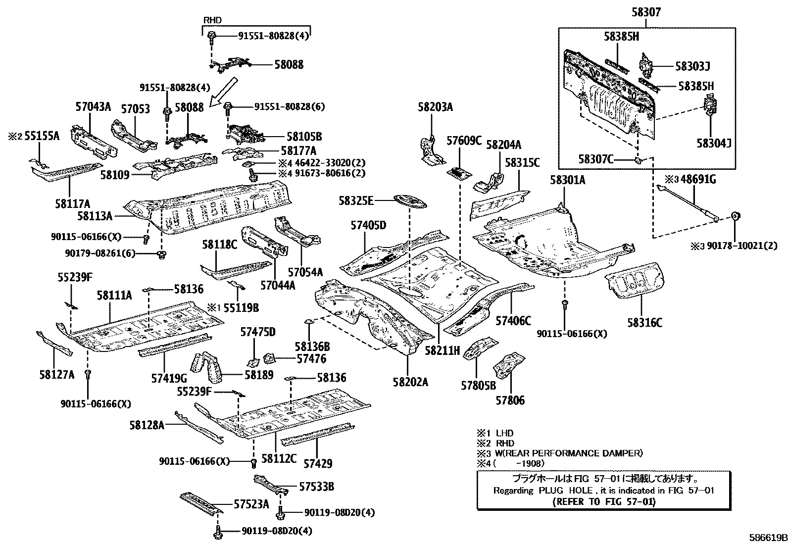 5801 — FLOOR PAN & LOWER BACK PANEL