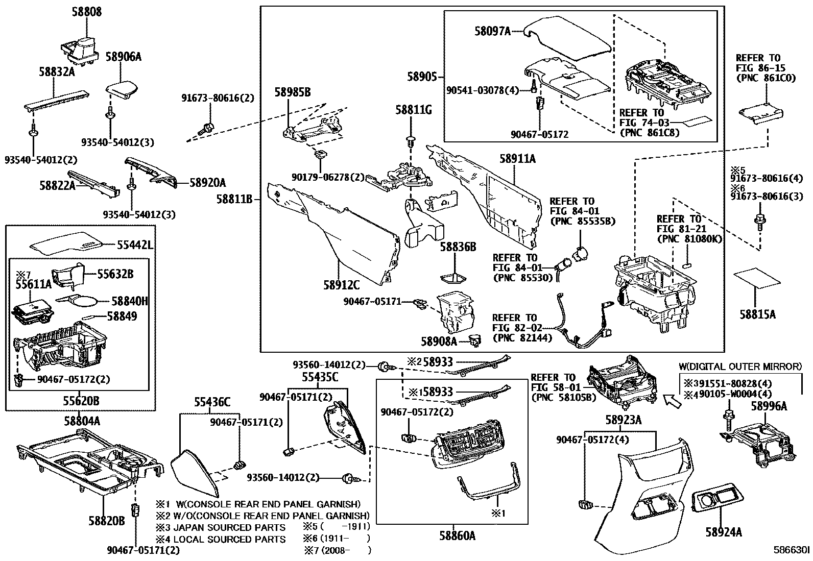 5806 — CONSOLE BOX & BRACKET