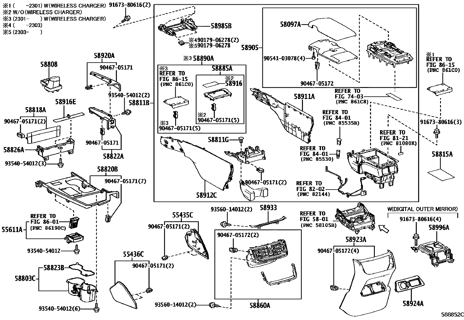 5806 — CONSOLE BOX & BRACKET
