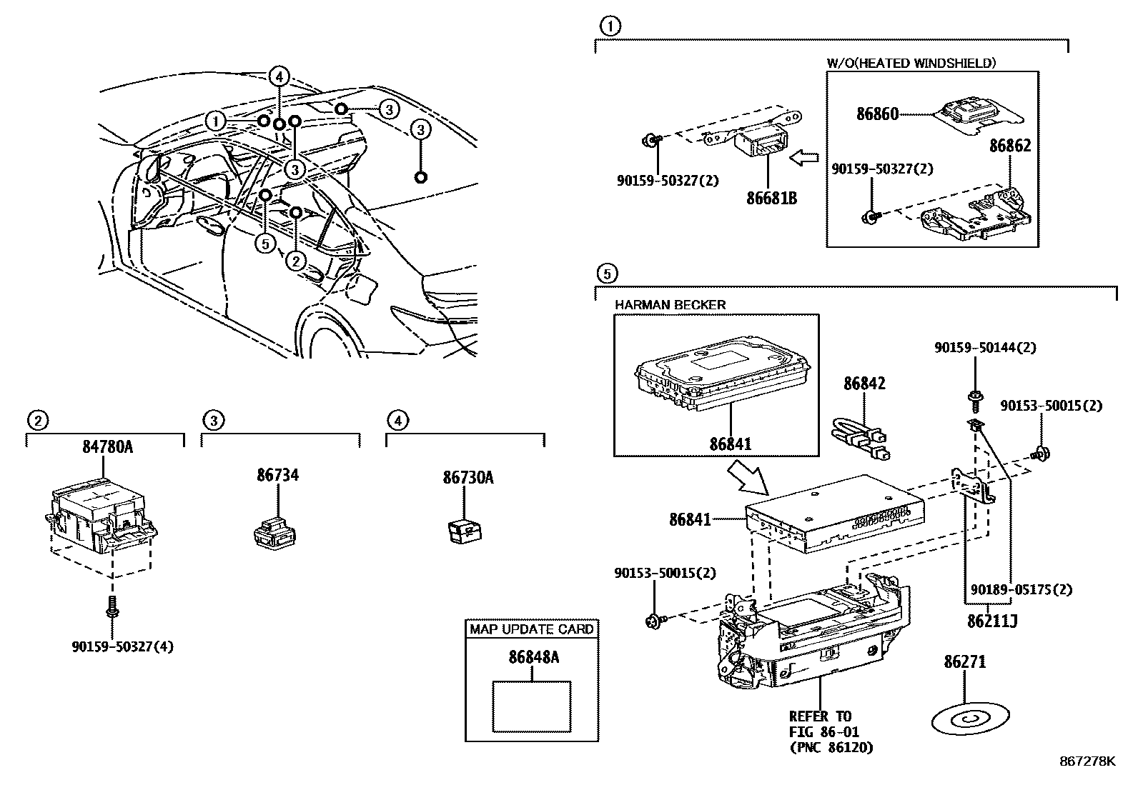 8603 — NAVIGATION & FRONT MONITOR DISPLAY