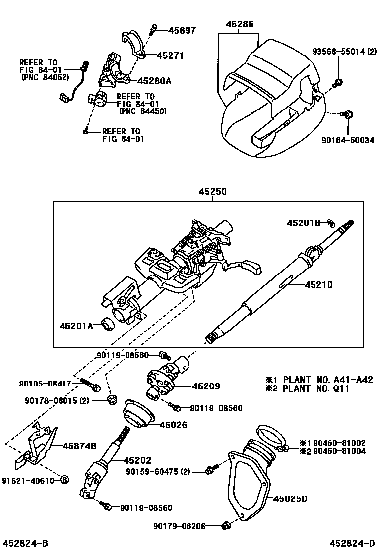 4501 — STEERING COLUMN & SHAFT
