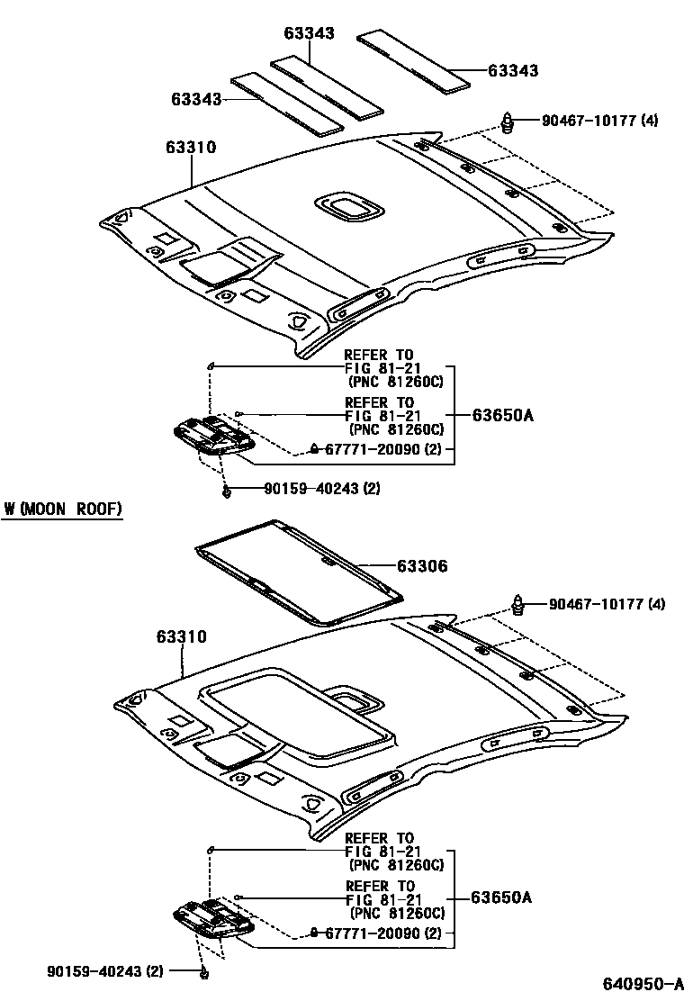 6402 — ROOF HEADLINING & SILENCER PAD