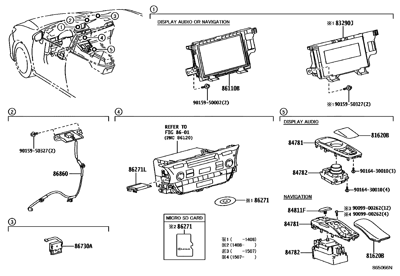 8603 — NAVIGATION & FRONT MONITOR DISPLAY