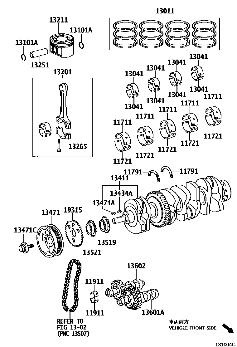 1301 — CRANKSHAFT & PISTON