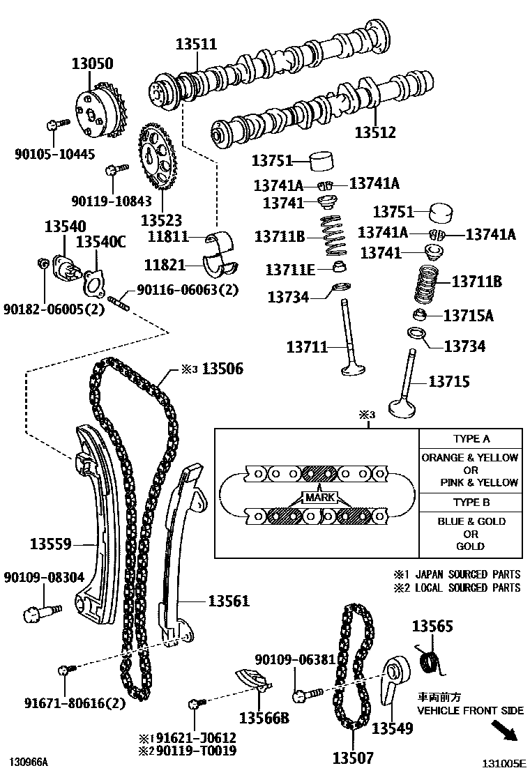 1302 — CAMSHAFT & VALVE
