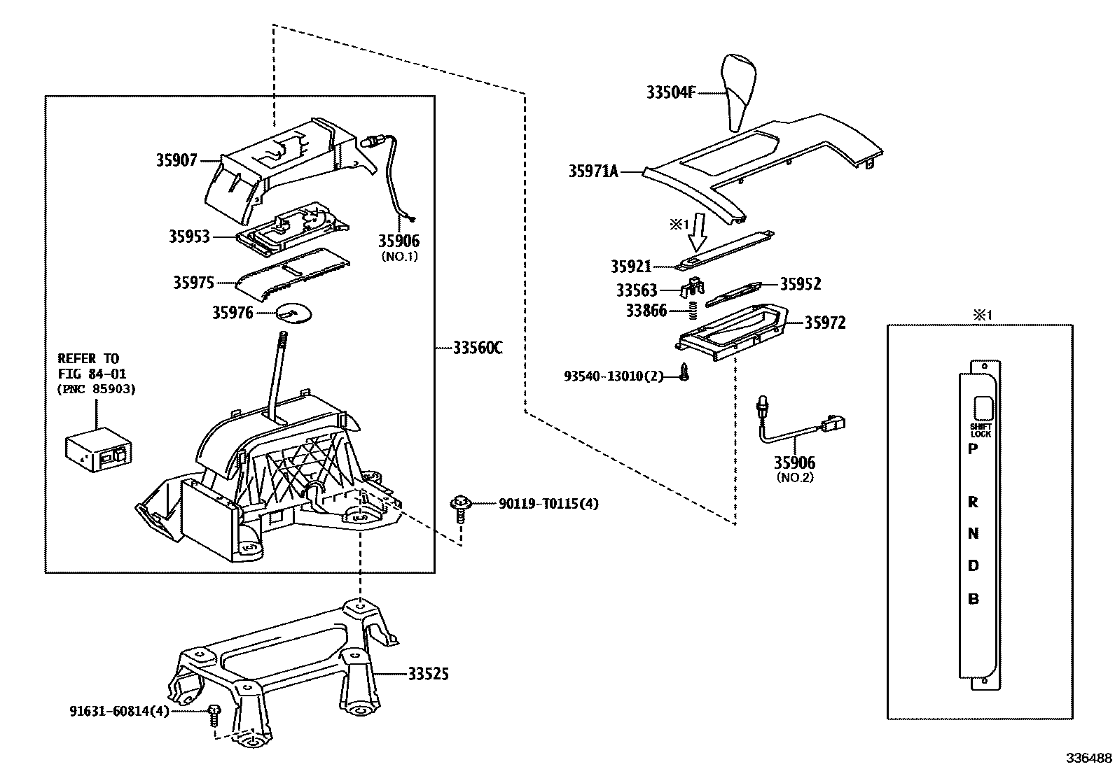 3312 — SHIFT LEVER & RETAINER