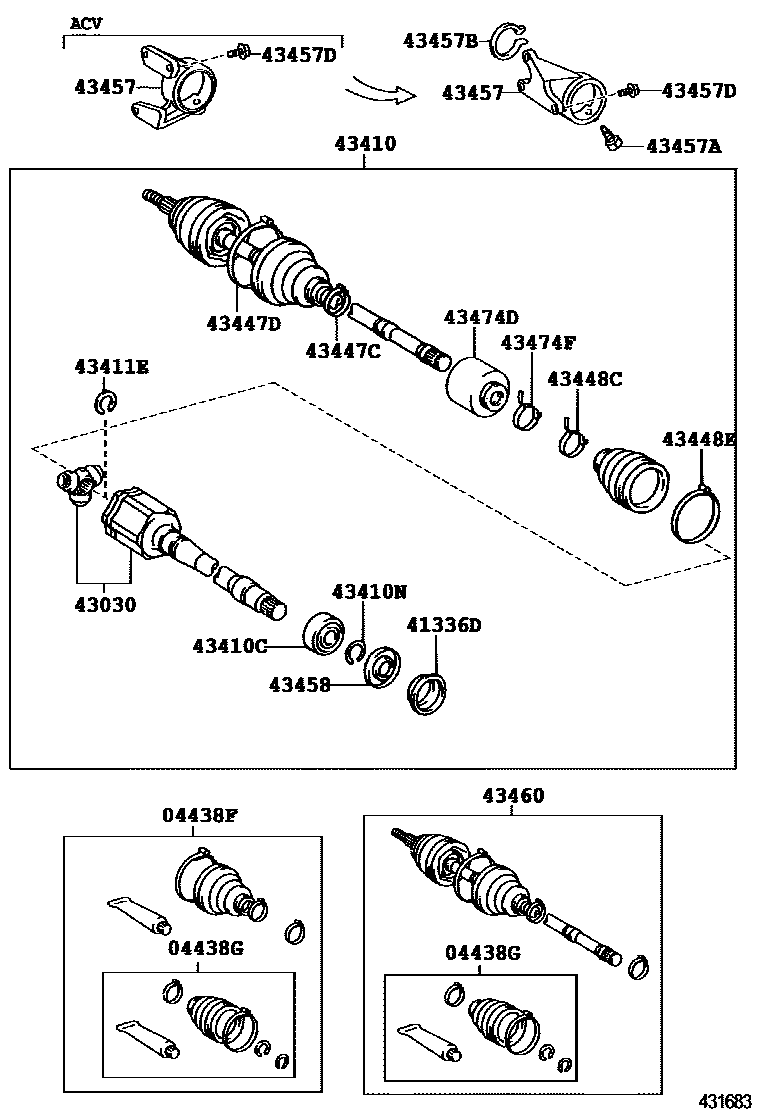 4302 — FRONT DRIVE SHAFT