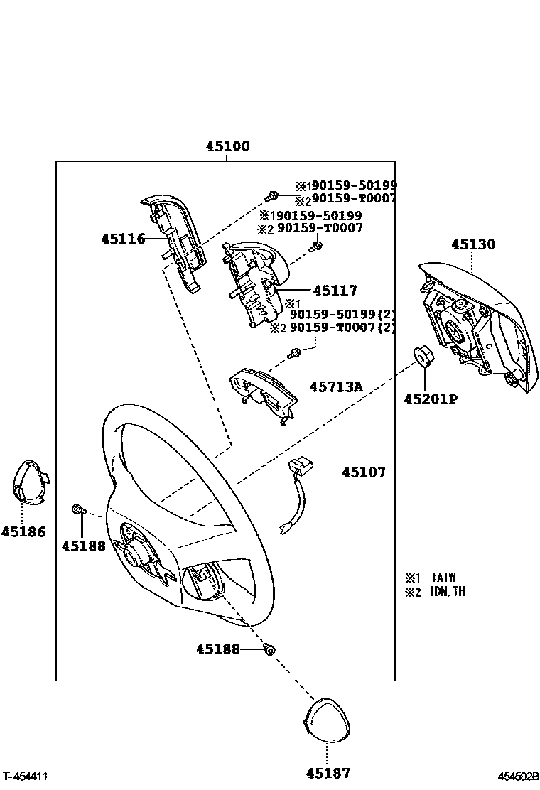 4504 — STEERING WHEEL