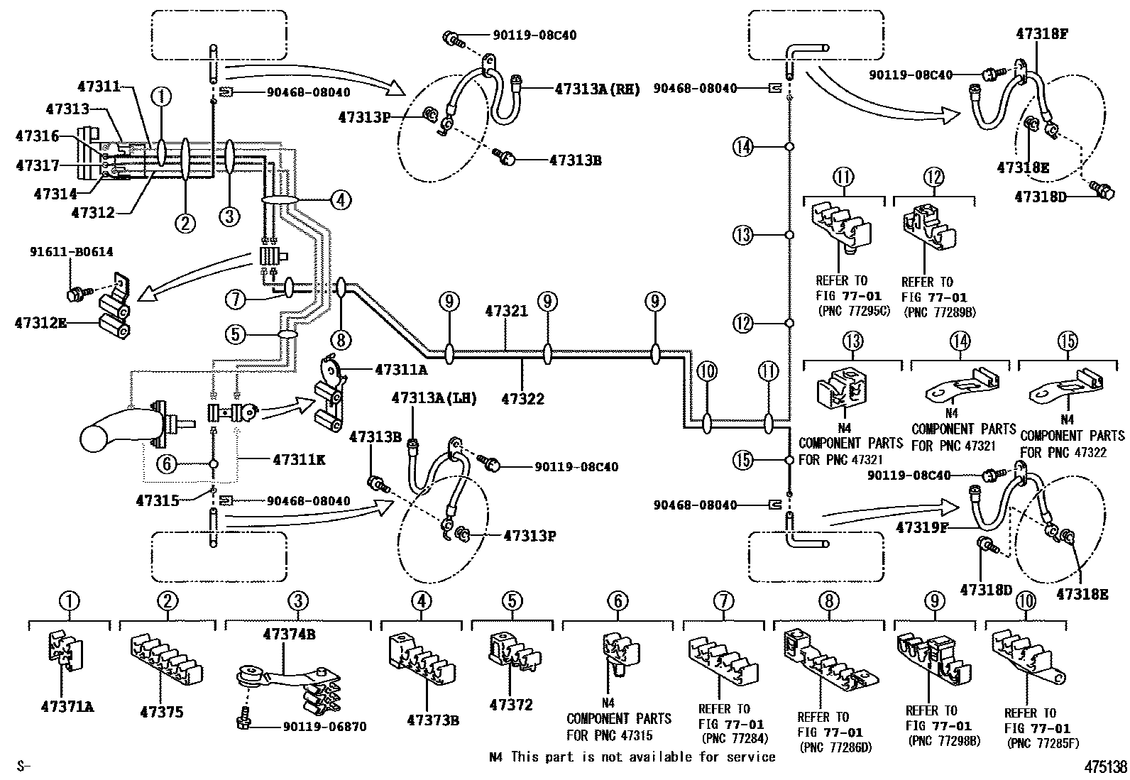 4708 — BRAKE TUBE & CLAMP