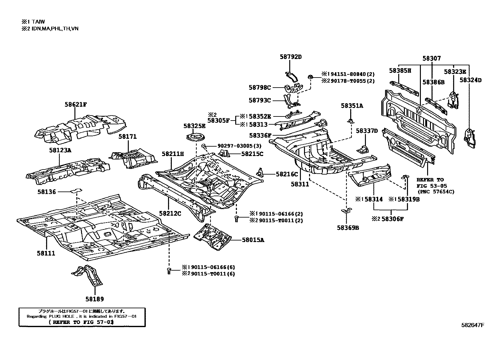 5801 — FLOOR PAN & LOWER BACK PANEL