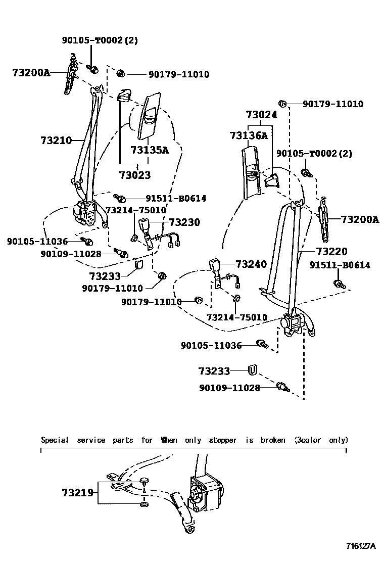 7104 — SEAT BELT & CHILD RESTRAINT SEAT