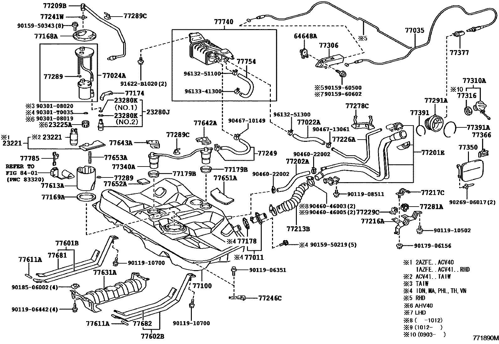 7701 — FUEL TANK & TUBE