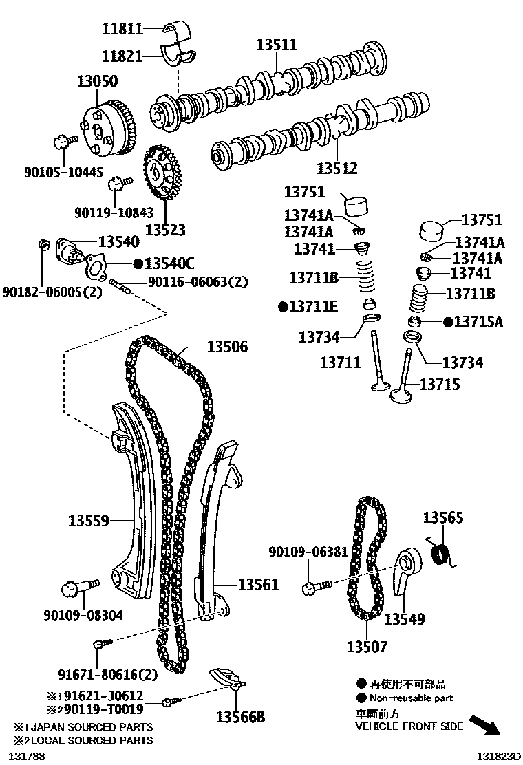 1302 — CAMSHAFT & VALVE