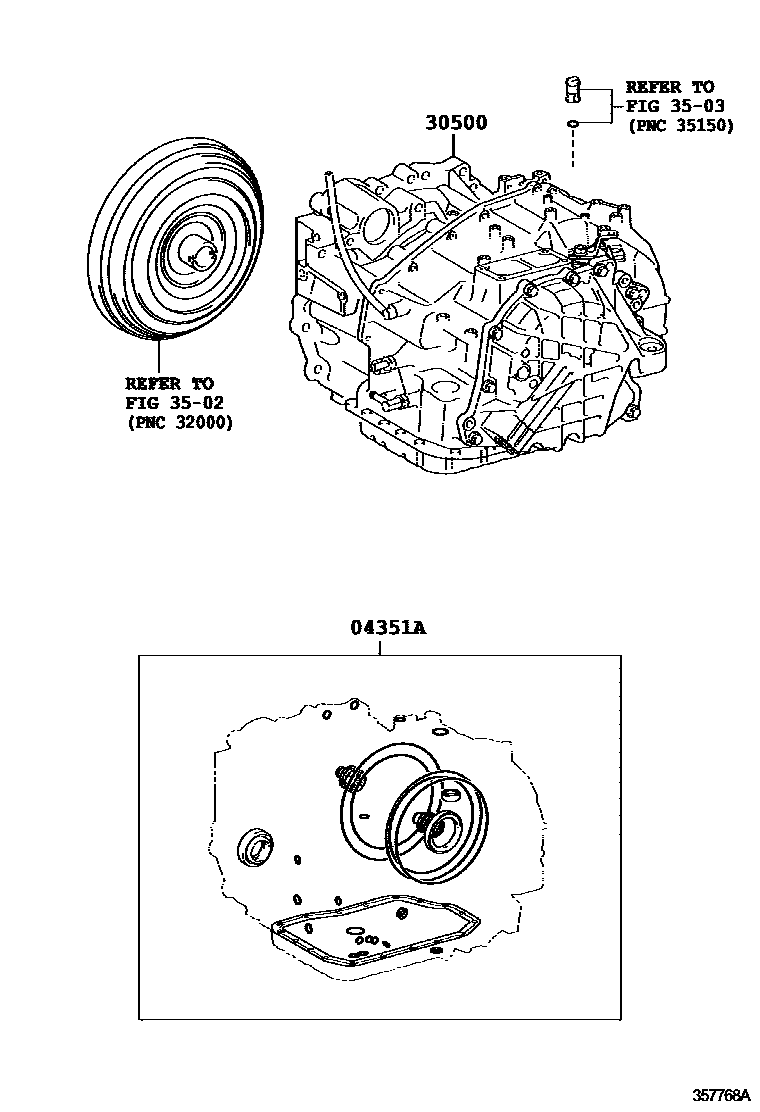 3501 — TRANSAXLE OR TRANSMISSION ASSY & GASKET KIT (ATM)