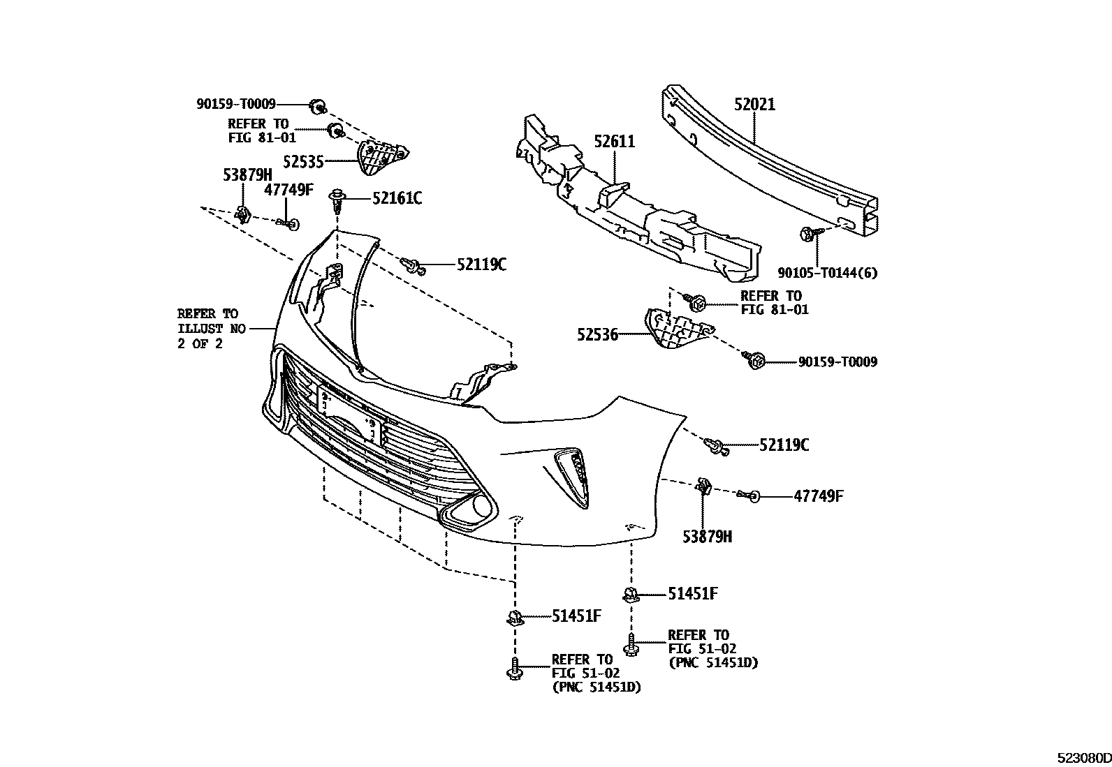 5201 — FRONT BUMPER & BUMPER STAY
