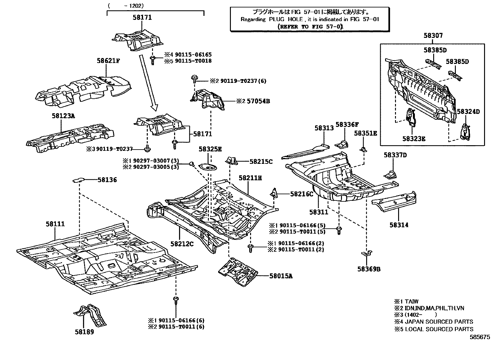 5801 — FLOOR PAN & LOWER BACK PANEL
