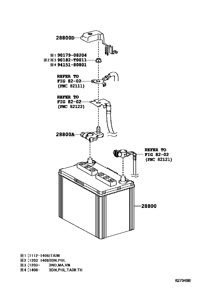 8201 — BATTERY & BATTERY CABLE