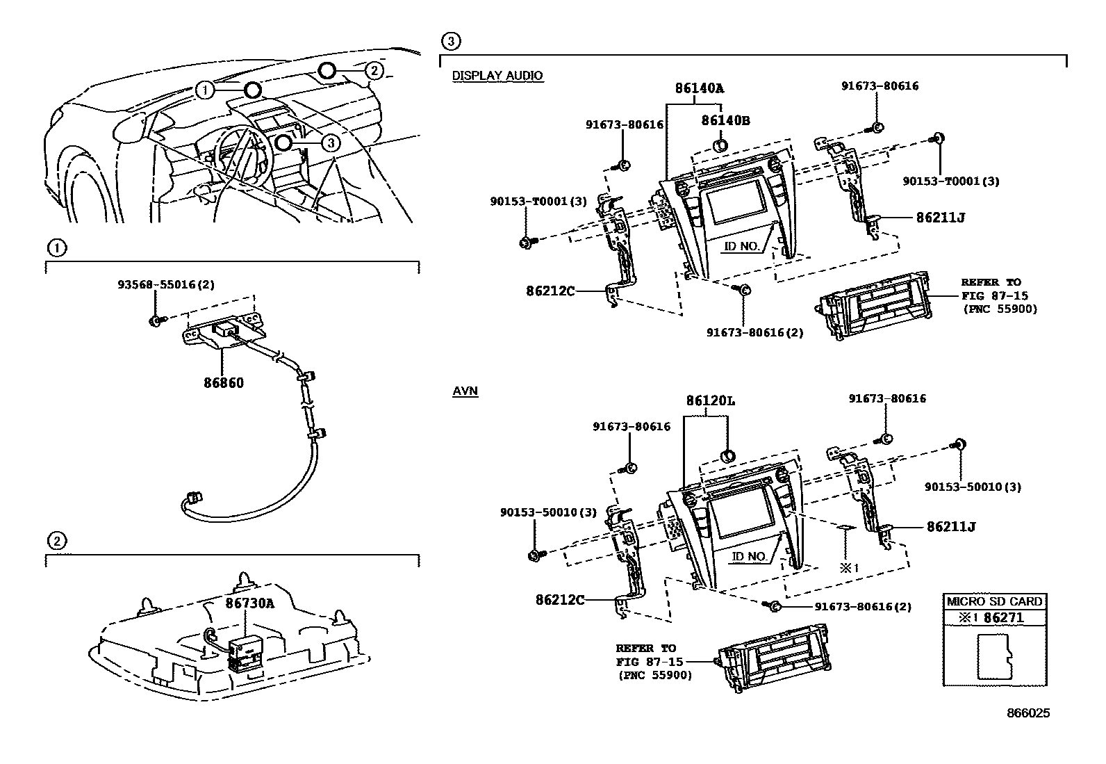 8603 — NAVIGATION & FRONT MONITOR DISPLAY