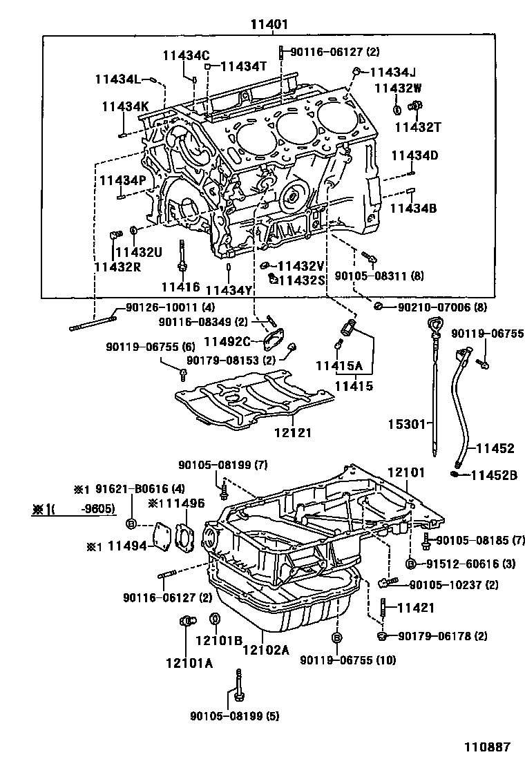 1105 — CYLINDER BLOCK