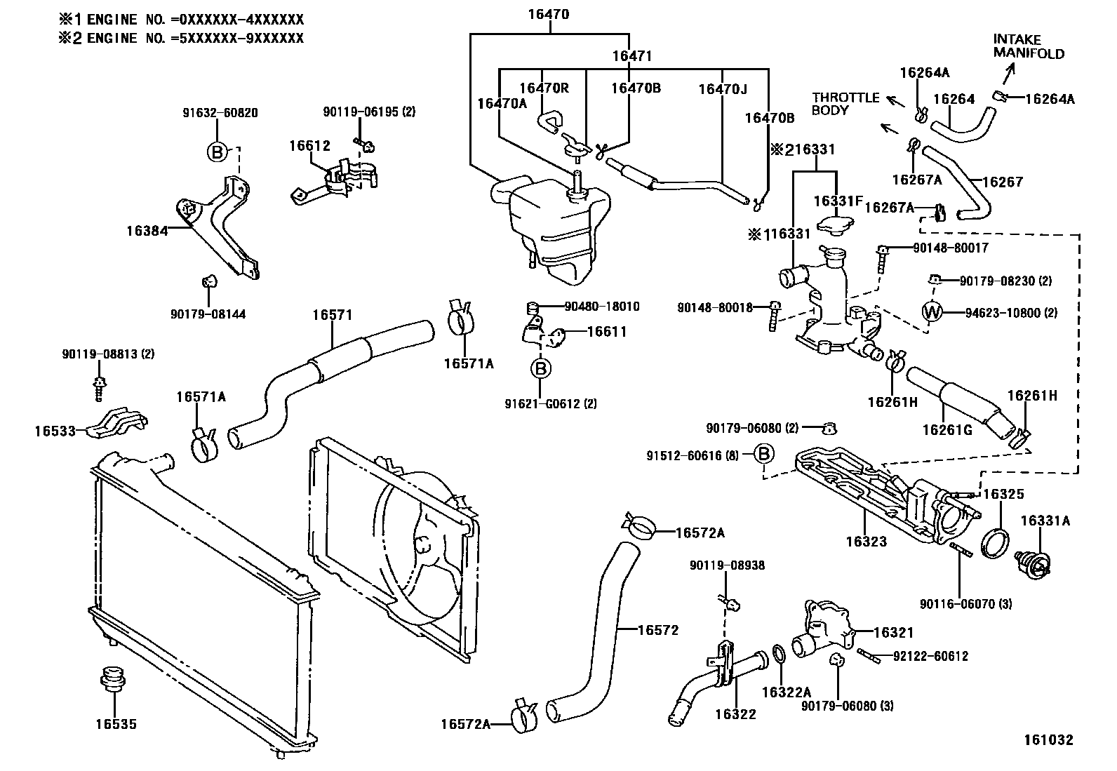 1603 — RADIATOR & WATER OUTLET