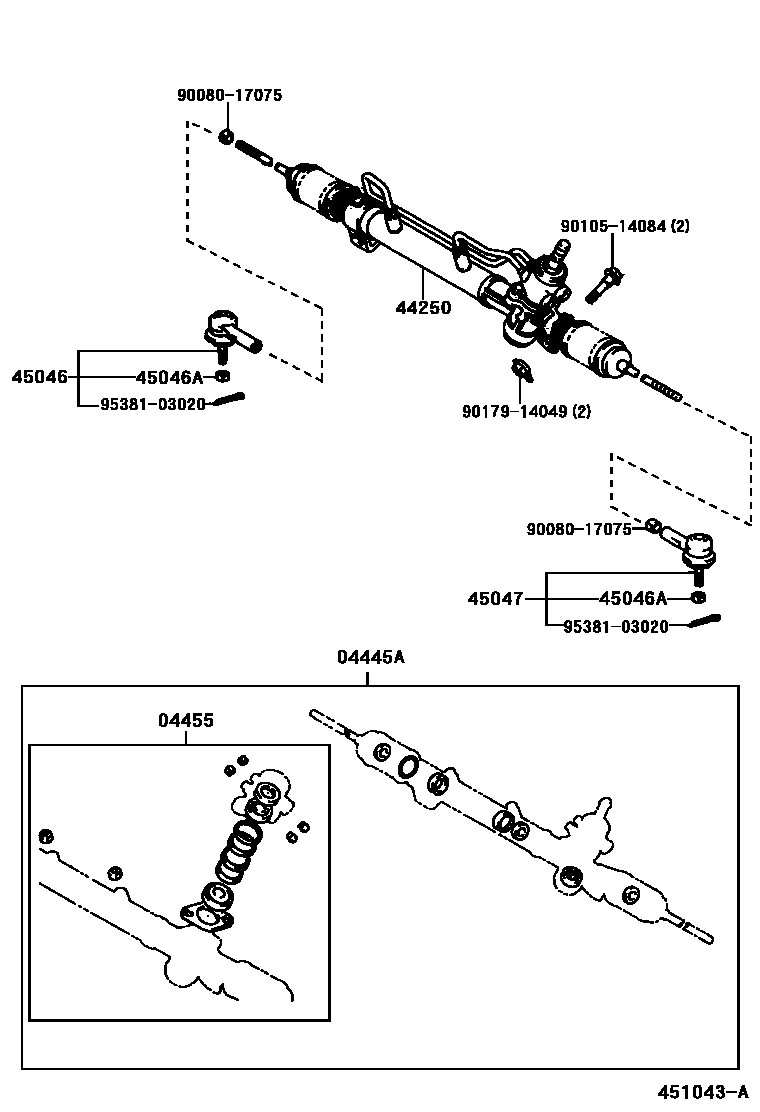 4505 — FRONT STEERING GEAR & LINK