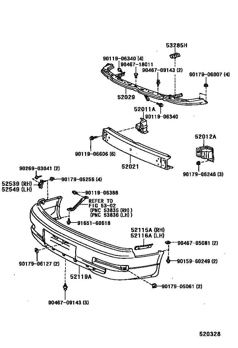5201 — FRONT BUMPER & BUMPER STAY