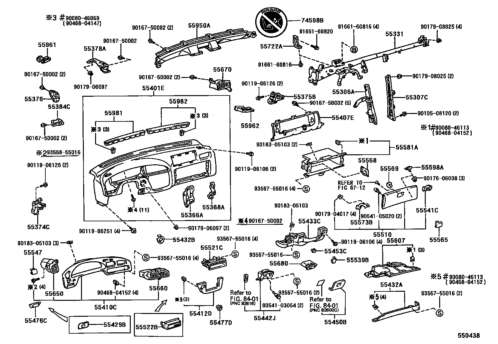 5501 — INSTRUMENT PANEL & GLOVE COMPARTMENT