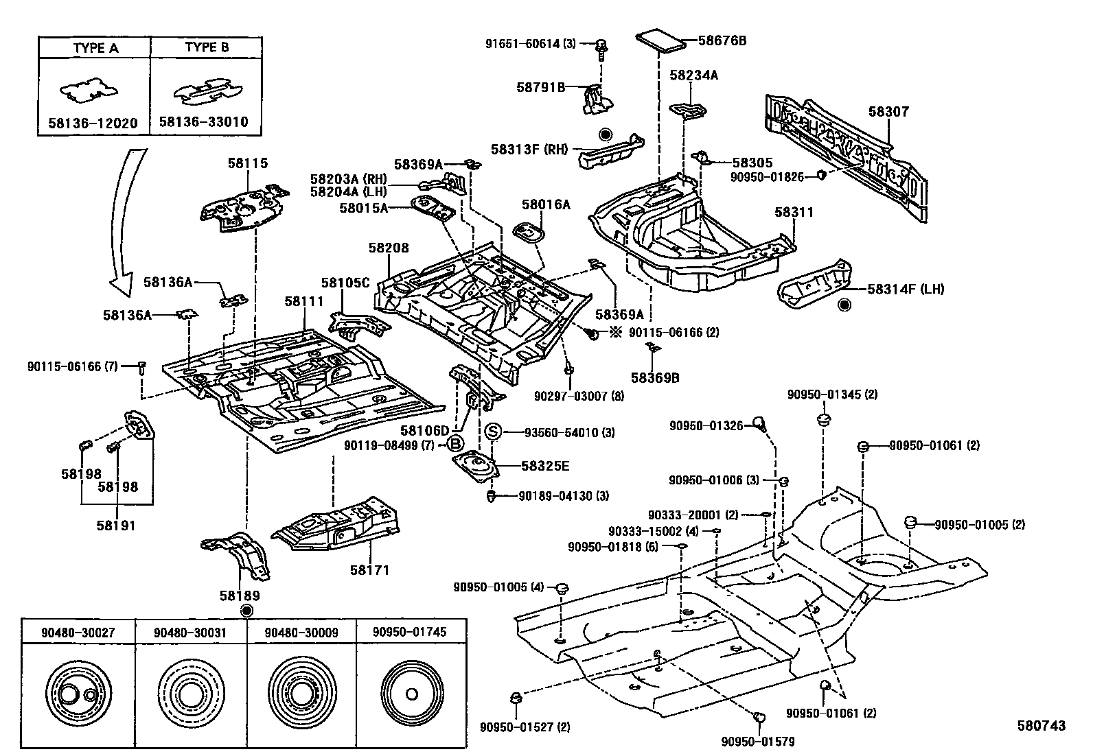 5801 — FLOOR PAN & LOWER BACK PANEL