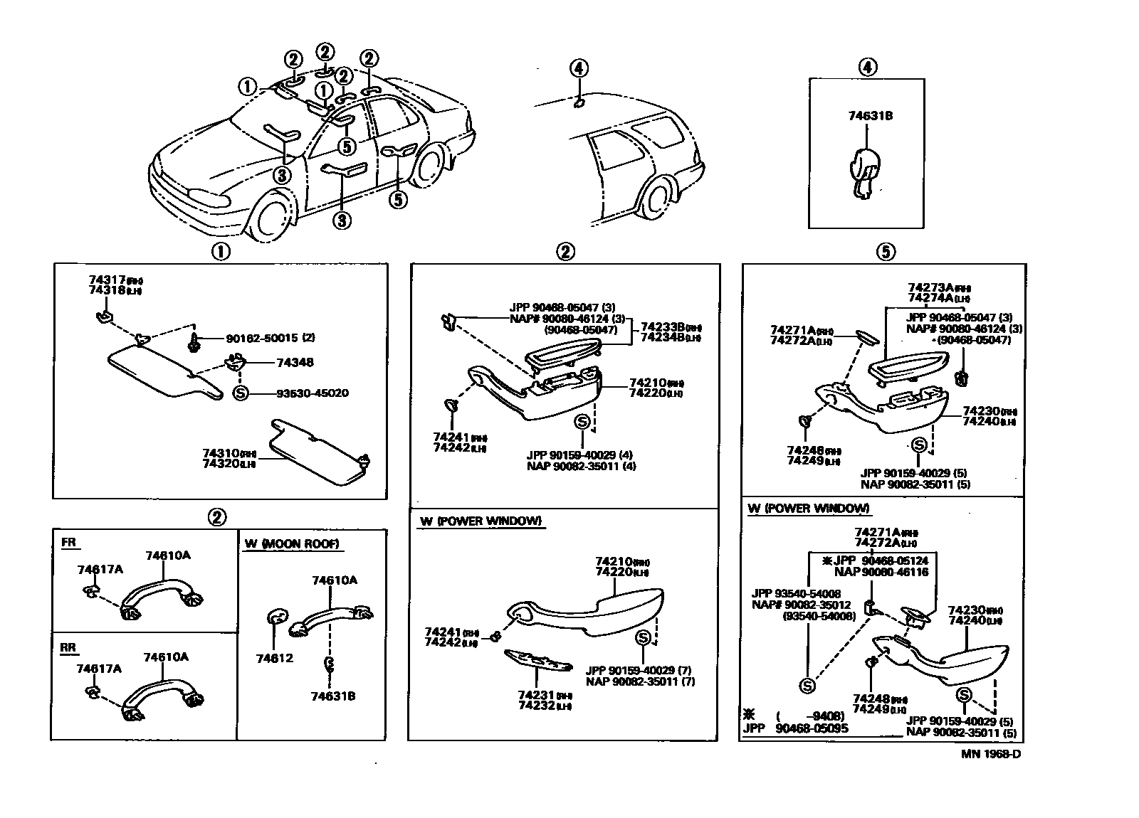 7401 — ARMREST & VISOR