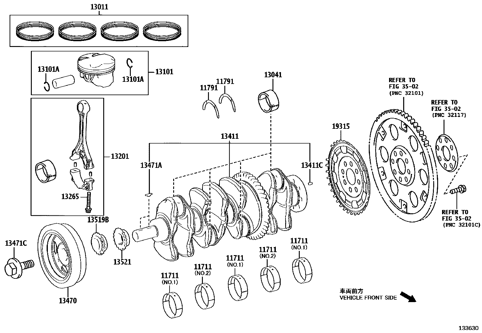 1301 — CRANKSHAFT & PISTON