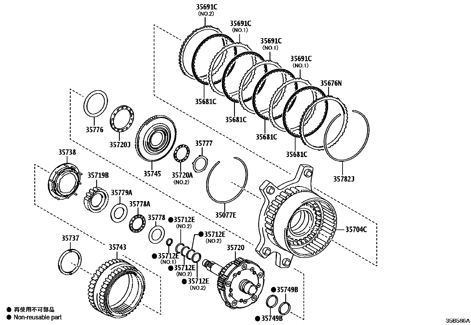 3510 — PLANETARY GEAR, REVERSE PISTON & COUNTER GEAR(ATM)
