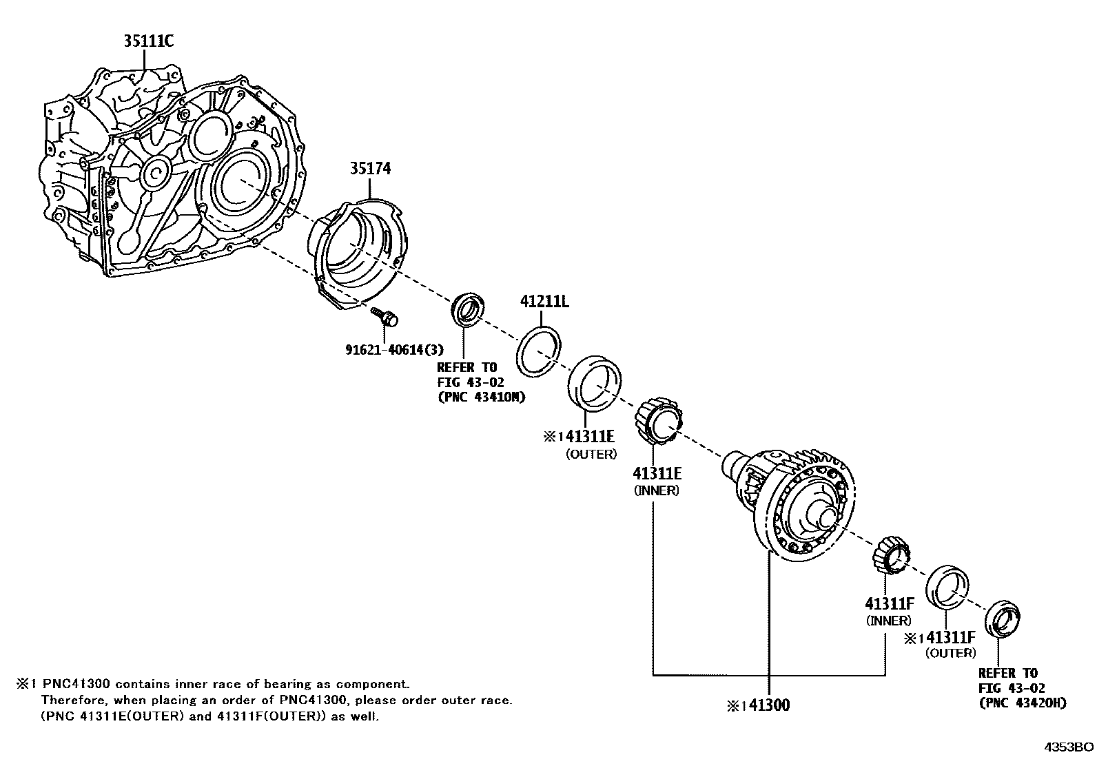 4301 — FRONT AXLE HOUSING & DIFFERENTIAL