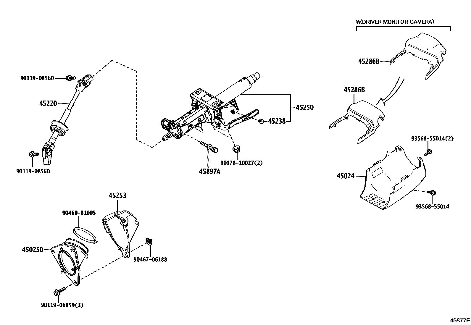 4501 — STEERING COLUMN & SHAFT