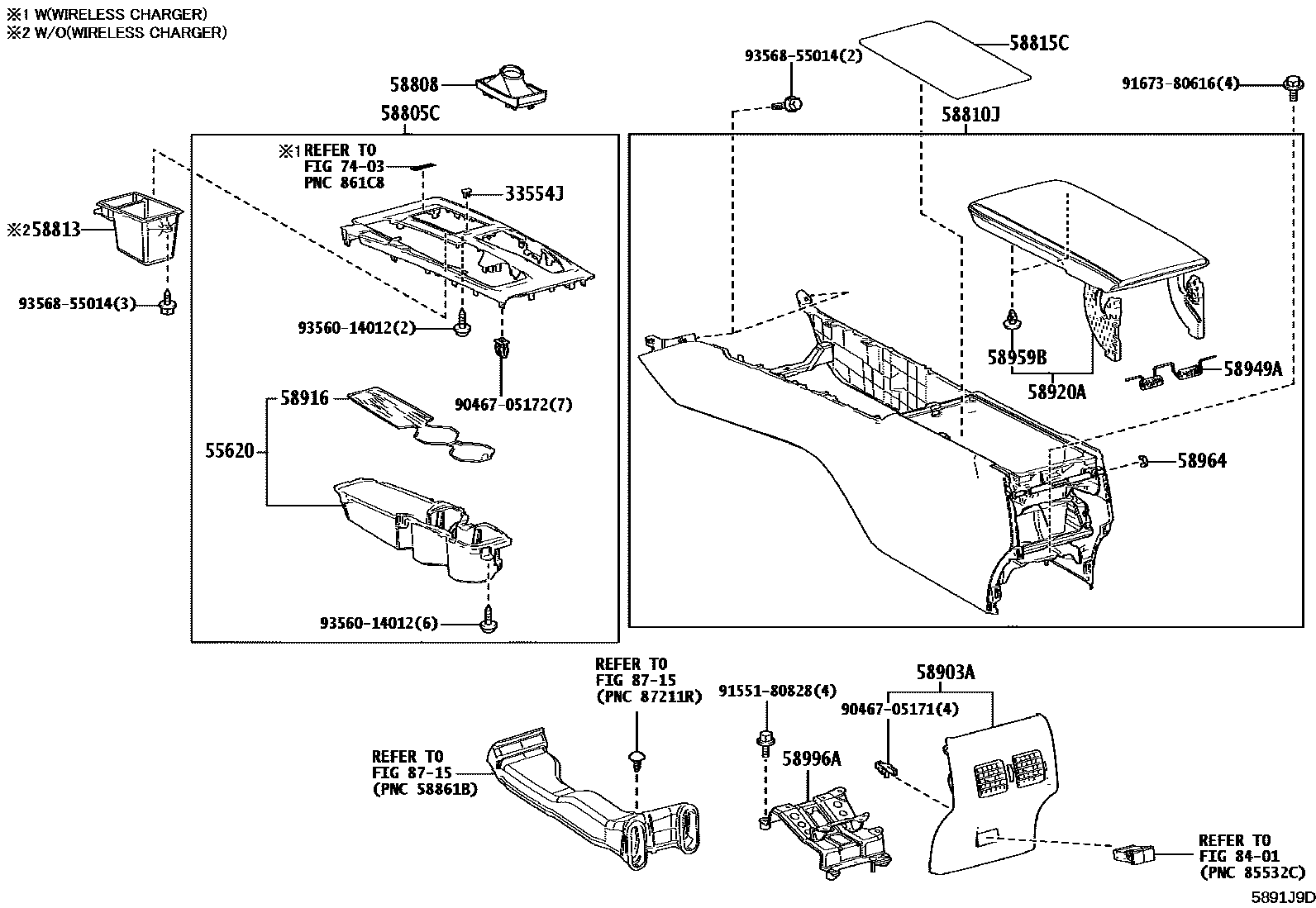 5806 — CONSOLE BOX & BRACKET