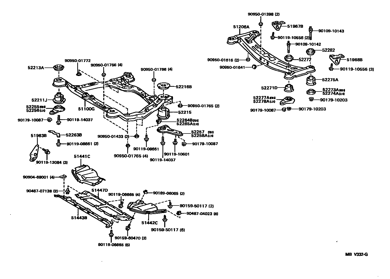 5102 — SUSPENSION CROSSMEMBER & UNDER COVER