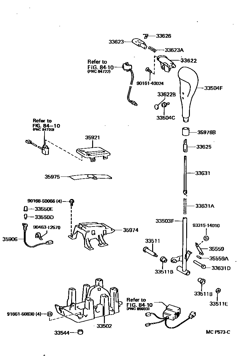 3312 — SHIFT LEVER & RETAINER