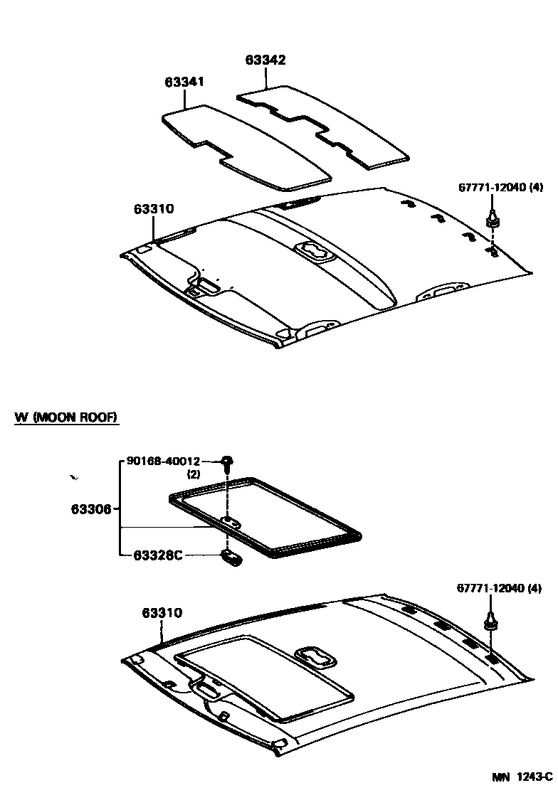 6402 — ROOF HEADLINING & SILENCER PAD