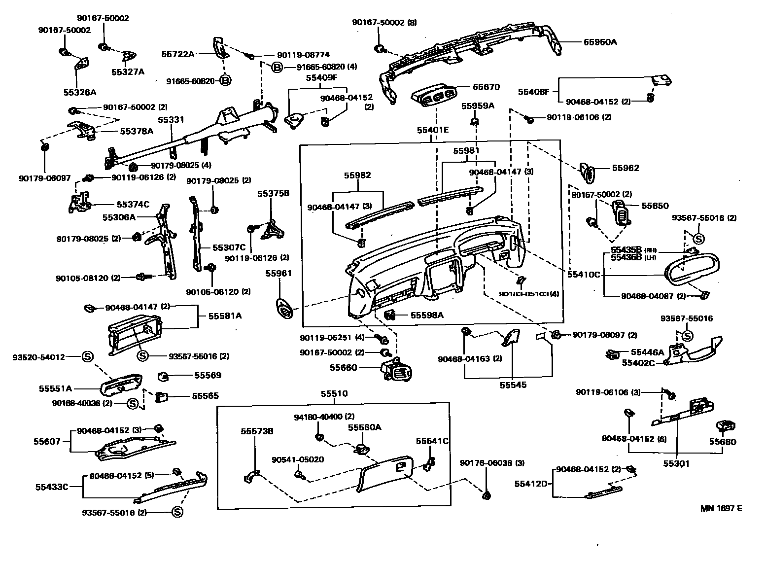5501 — INSTRUMENT PANEL & GLOVE COMPARTMENT