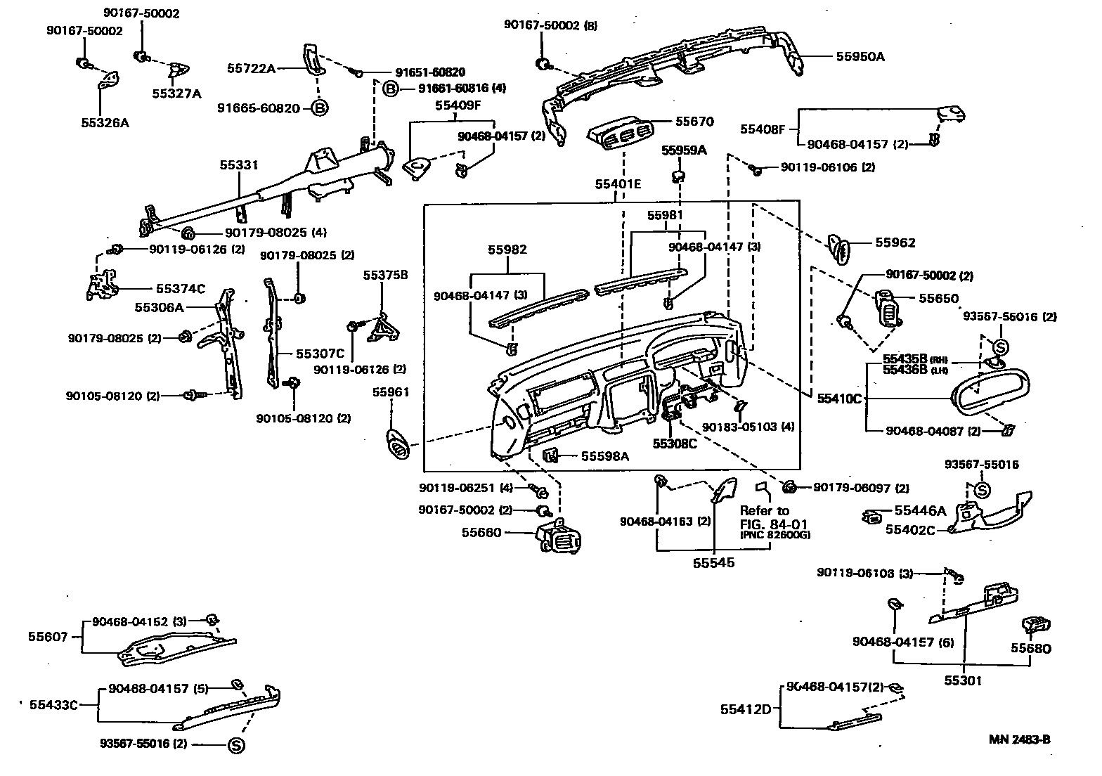 5501 — INSTRUMENT PANEL & GLOVE COMPARTMENT
