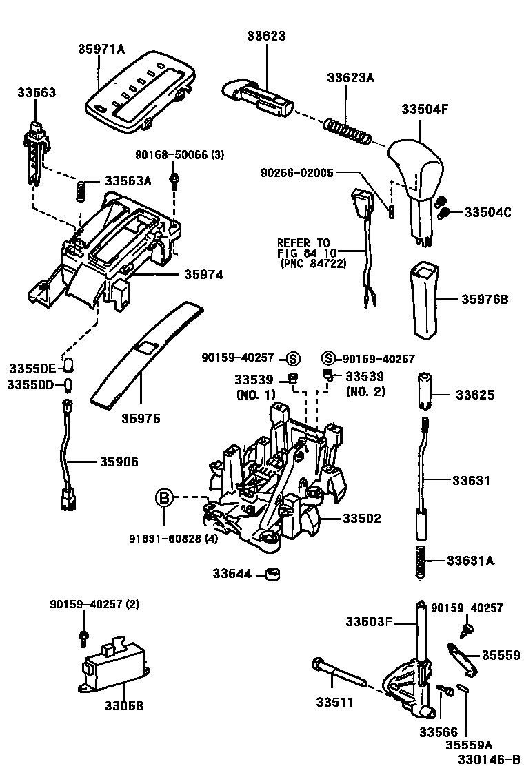 3312 — SHIFT LEVER & RETAINER