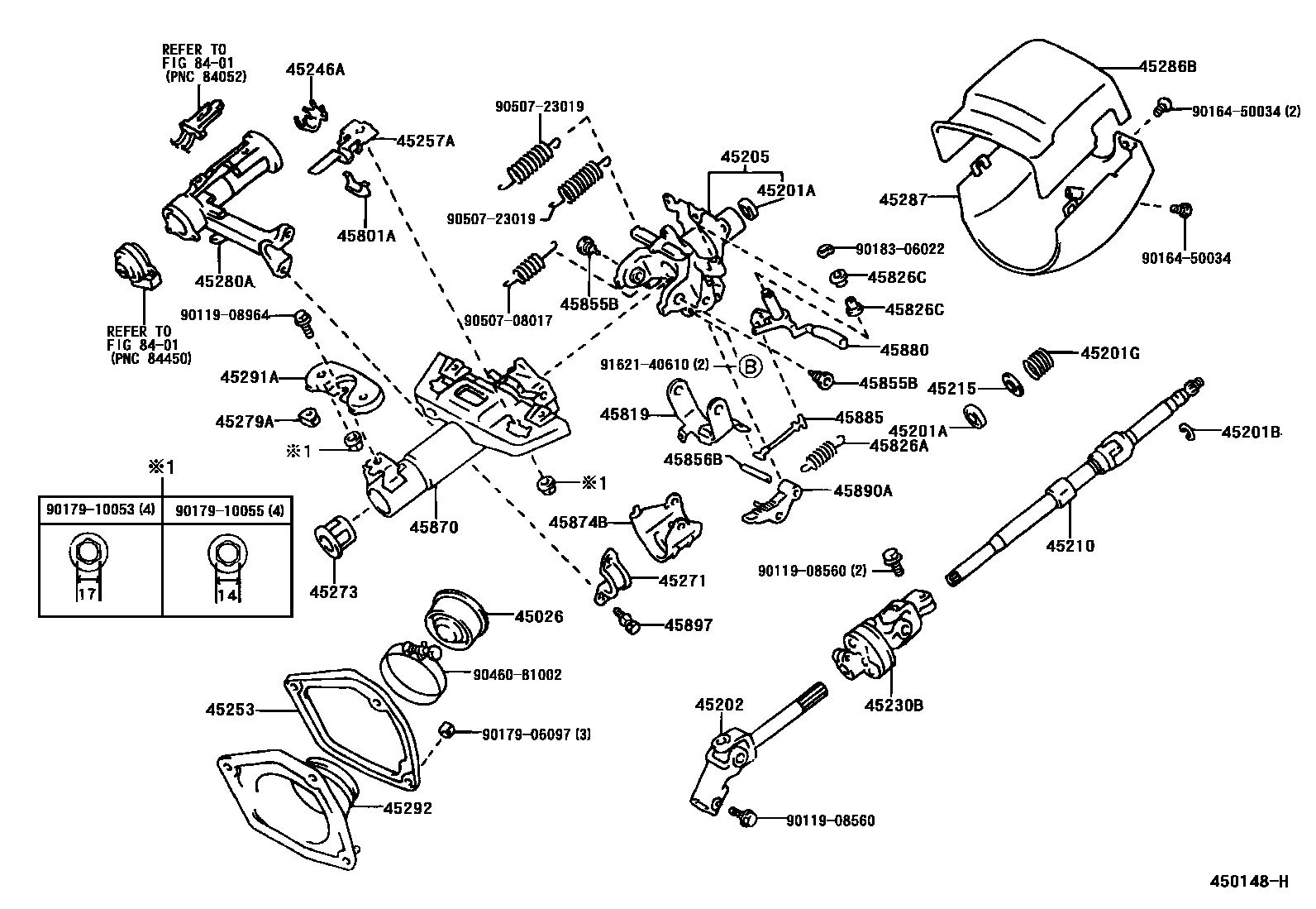 4501 — STEERING COLUMN & SHAFT