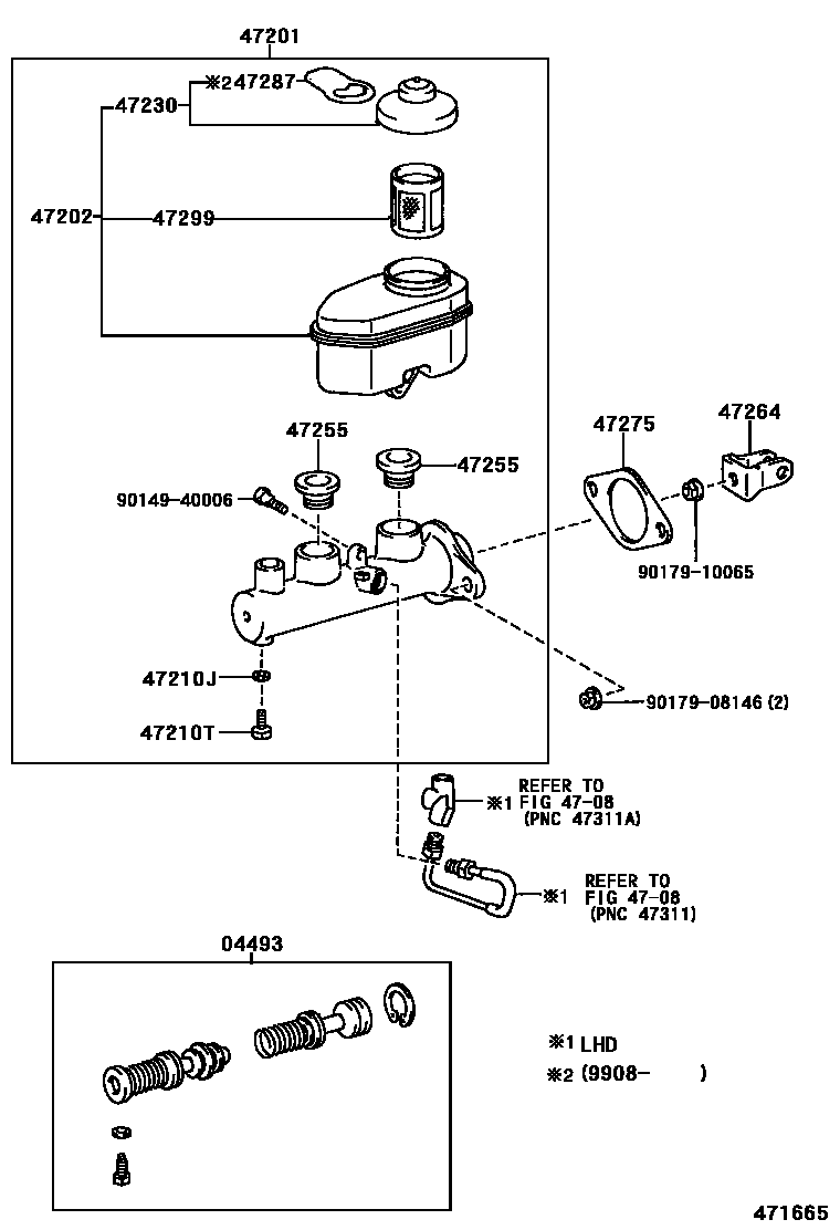 4702 — BRAKE MASTER CYLINDER