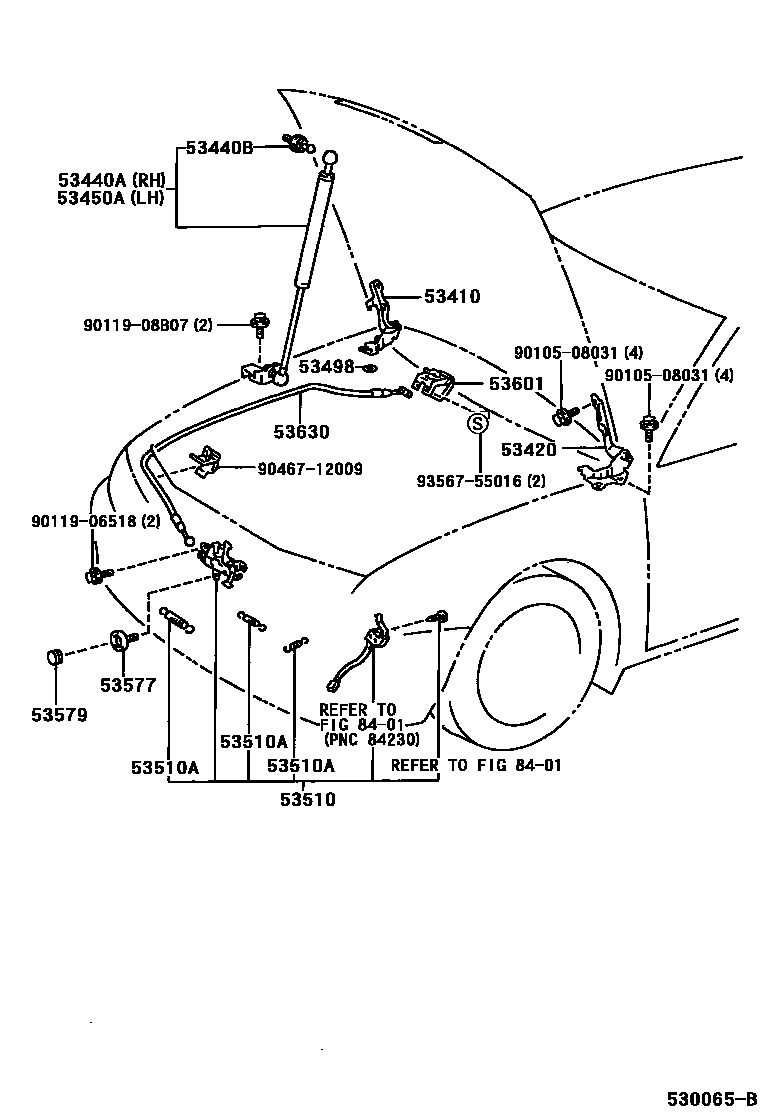 5303 — HOOD LOCK & HINGE