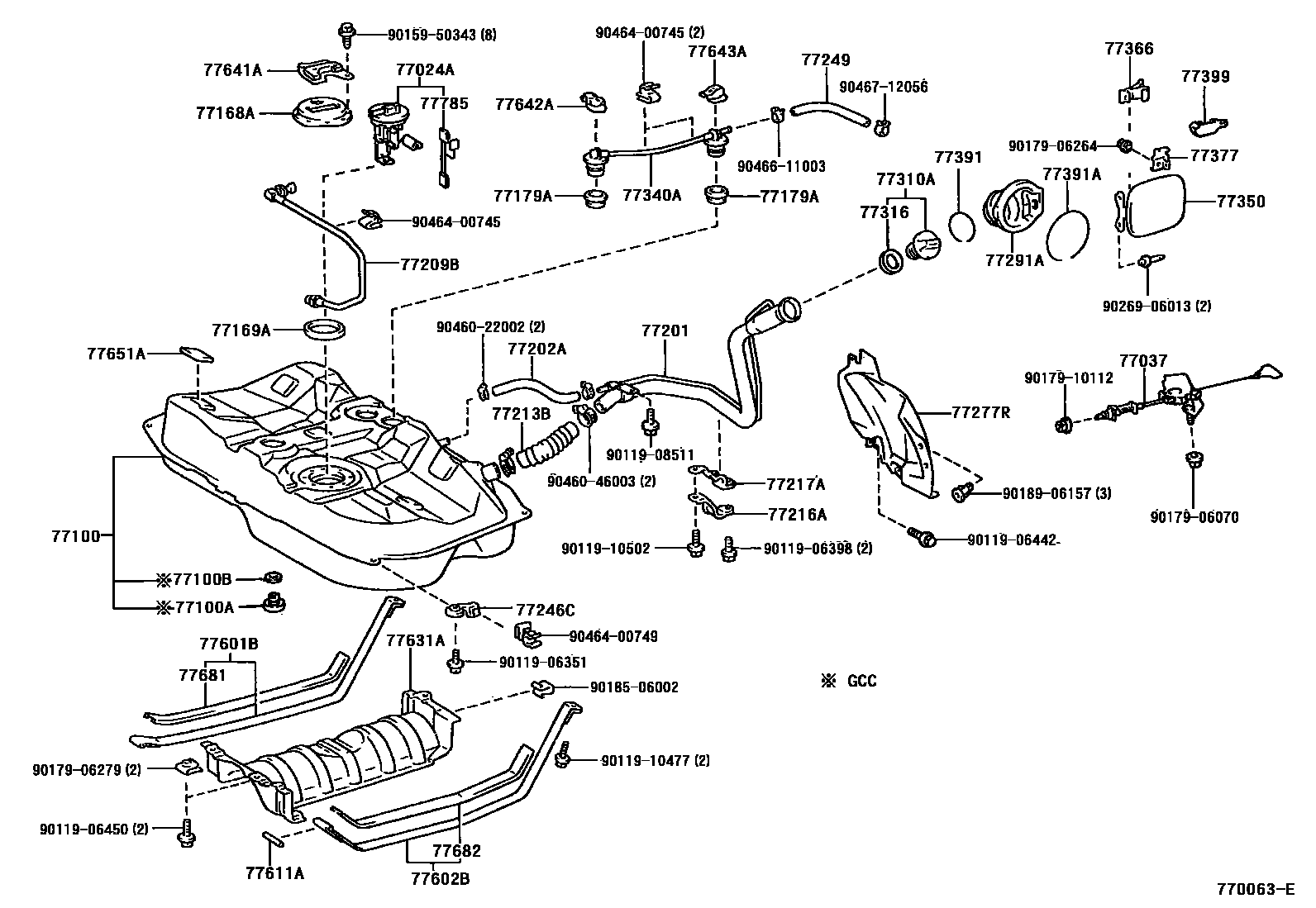 7701 — FUEL TANK & TUBE