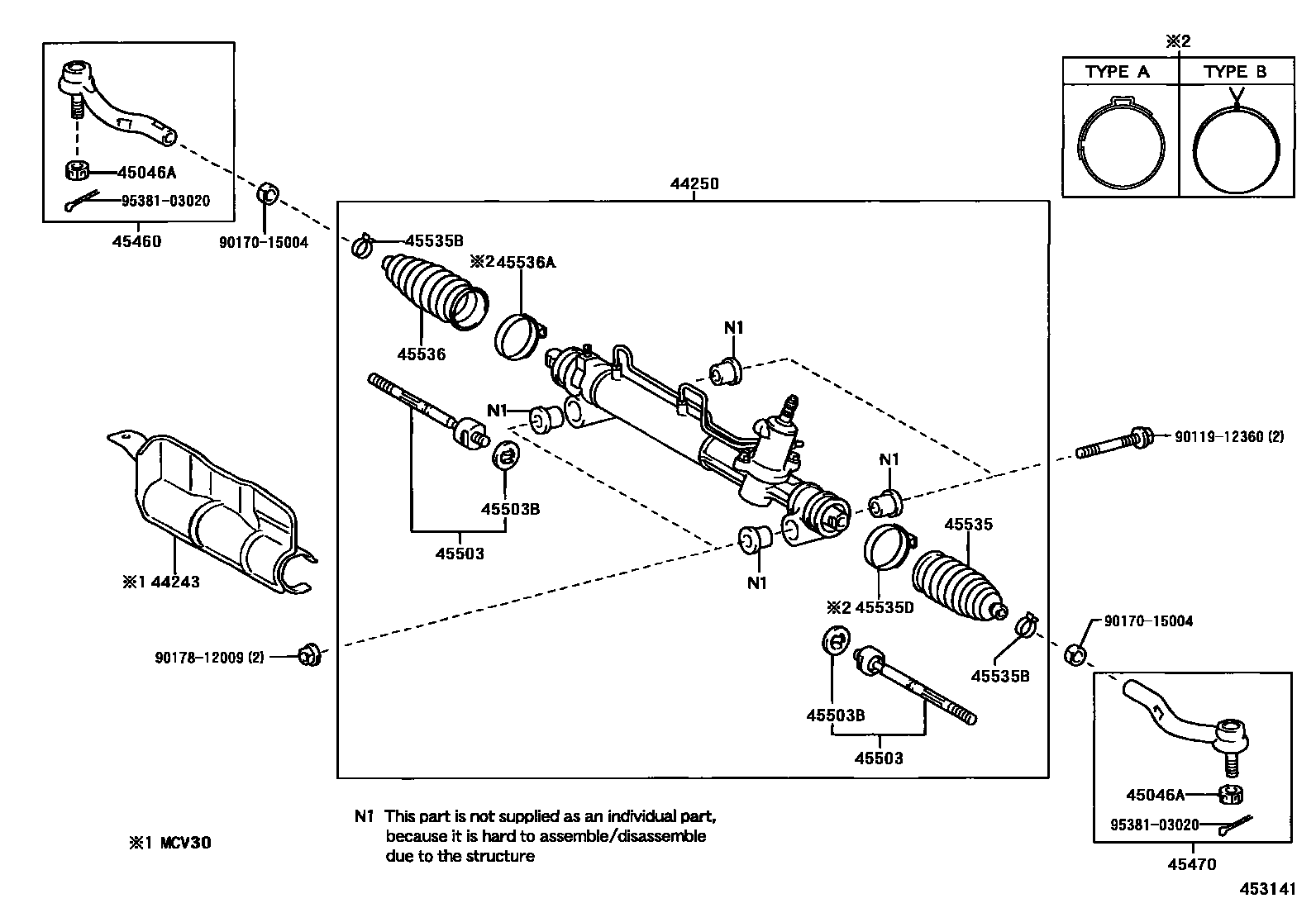 4505 — FRONT STEERING GEAR & LINK