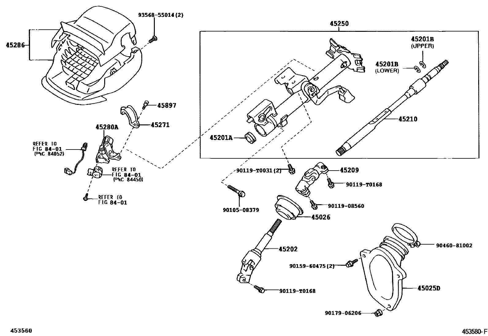 4501 — STEERING COLUMN & SHAFT