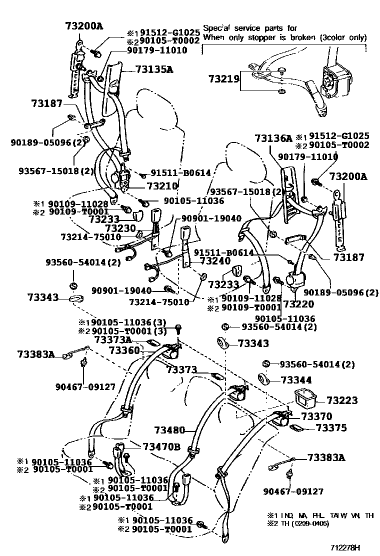 7104 — SEAT BELT & CHILD RESTRAINT SEAT