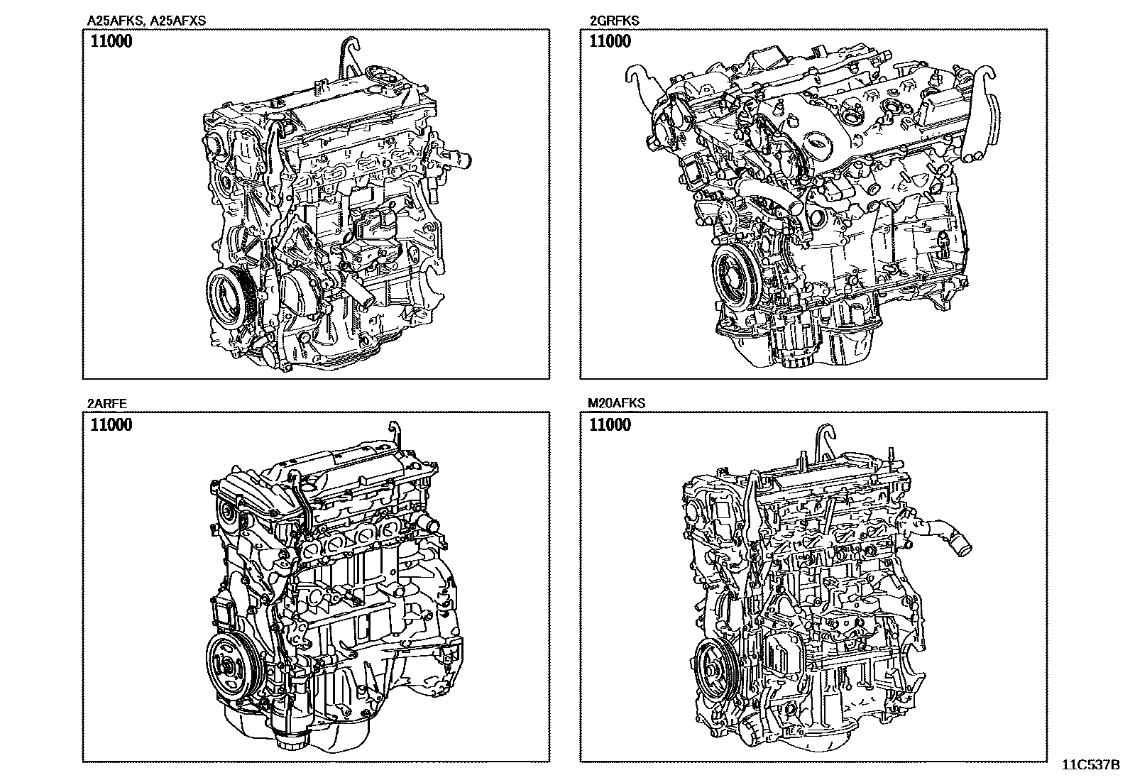 1101 — PARTIAL ENGINE ASSEMBLY