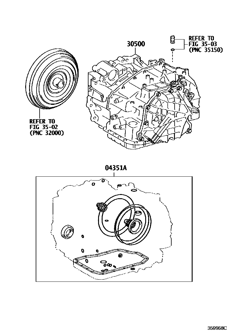 3501 — TRANSAXLE OR TRANSMISSION ASSY & GASKET KIT (ATM)