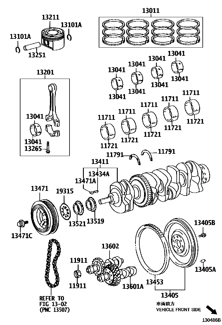 1301 — CRANKSHAFT & PISTON